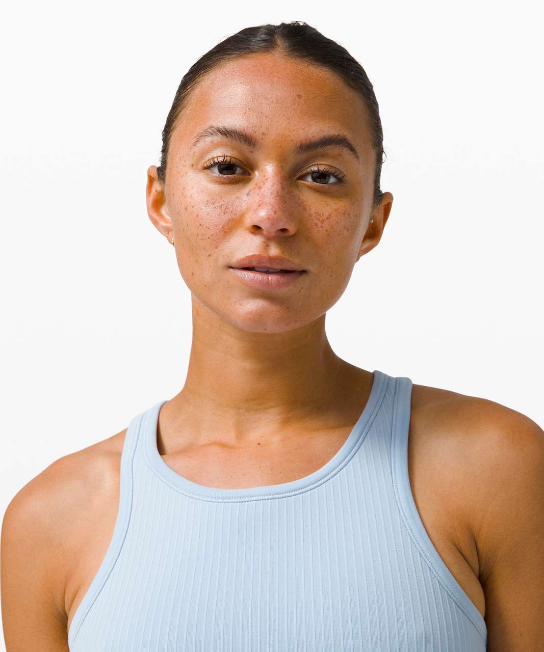 Lululemon Ebb To Street Racerback Crop Tank - Blue Linen