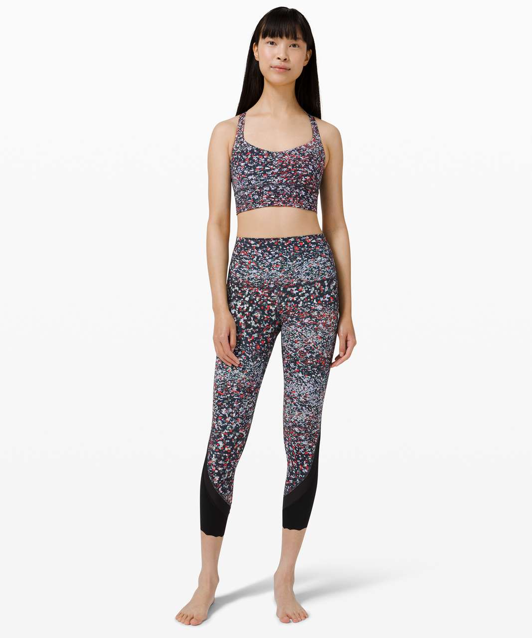 Lululemon Free to Be Long-Line Bra - Wild *Light Support, A/B Cups - Water  Blossom Multi - lulu fanatics