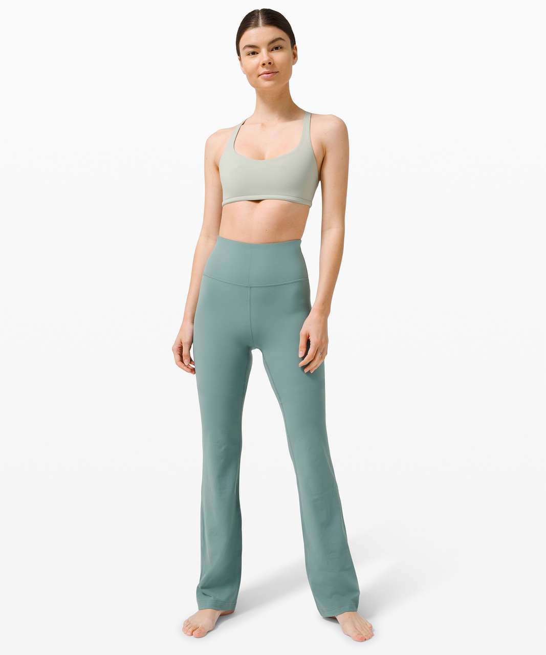 Lululemon Groove Super-High-Rise Flared Pant *Nulu - Kelly Green - lulu  fanatics