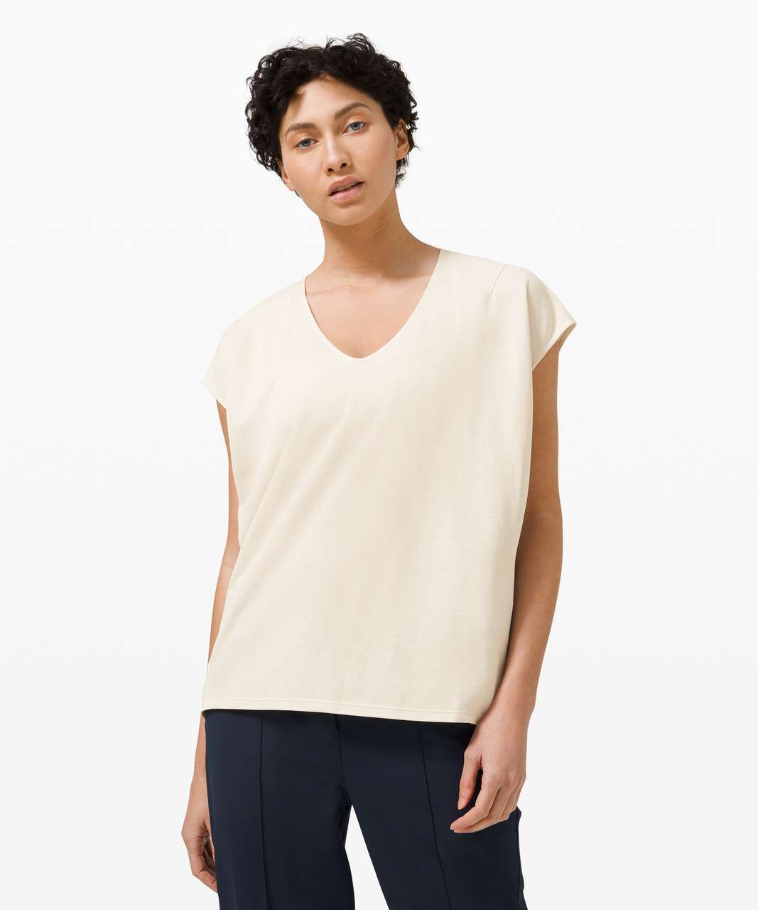 Lululemon Capped Short Sleeve Tee - White Opal