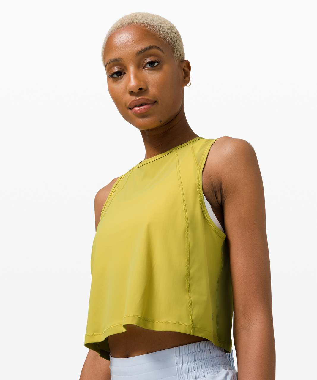 Lululemon Sculpt Tank *Cropped - Yellow Pear - lulu fanatics