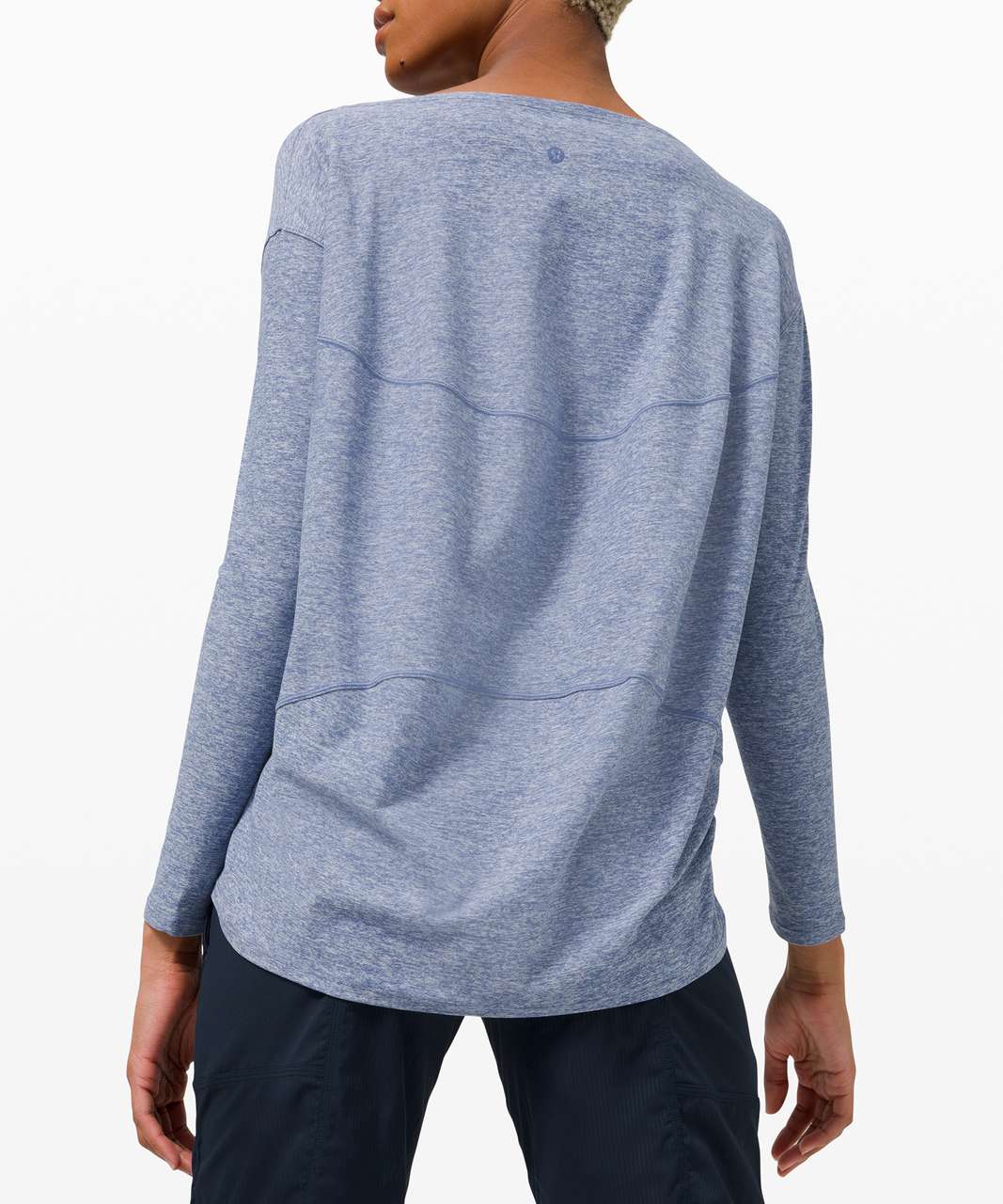 Lululemon Back In Action Long Sleeve Blue Linen 2 - $50 (13% Off