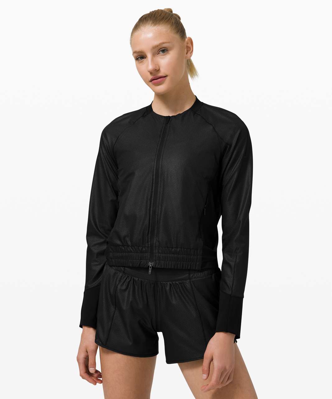 Lululemon Lightweight Run Jacket *Emboss - Black