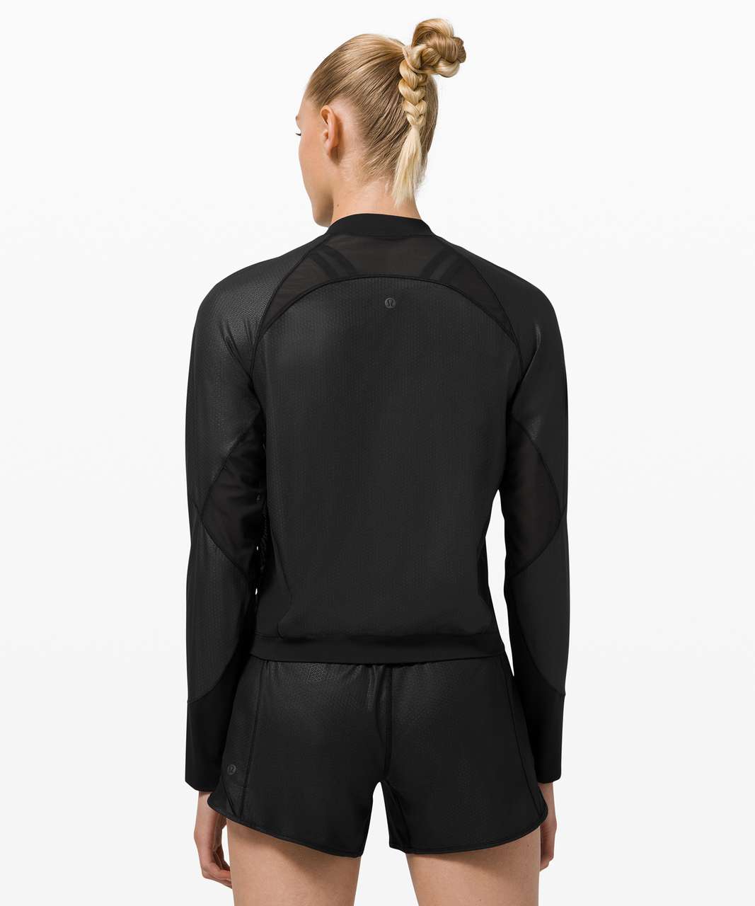 WMTM Lightweight run jacket in white and black emboss (both size 10), with  aligns 25” grey sage. Review in comments! : r/lululemon