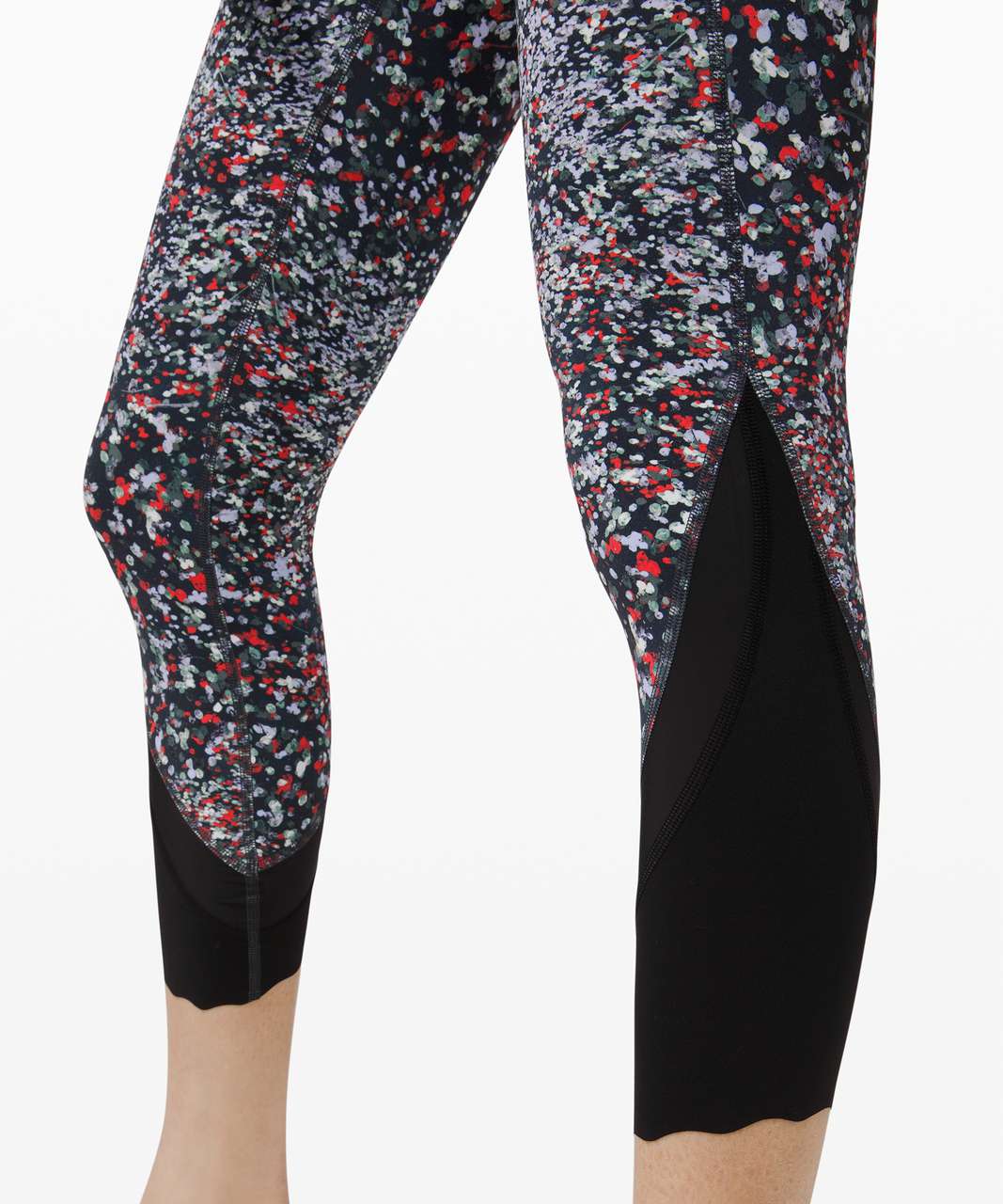 Lululemon Wunder Under High-Rise Crop 23" *Updated Scallop Full-On Luxtreme - Water Blossom Multi