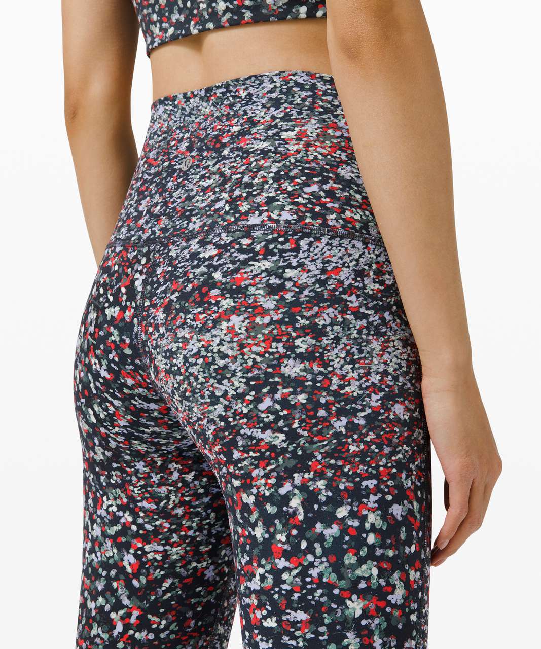 Lululemon Wunder Under High-Rise Crop 23" *Updated Scallop Full-On Luxtreme - Water Blossom Multi