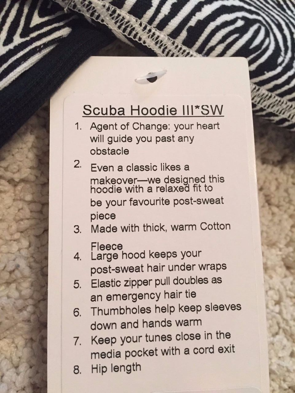 Lululemon Scuba Hoodie III - 2016 Seawheeze - Who Done It Black