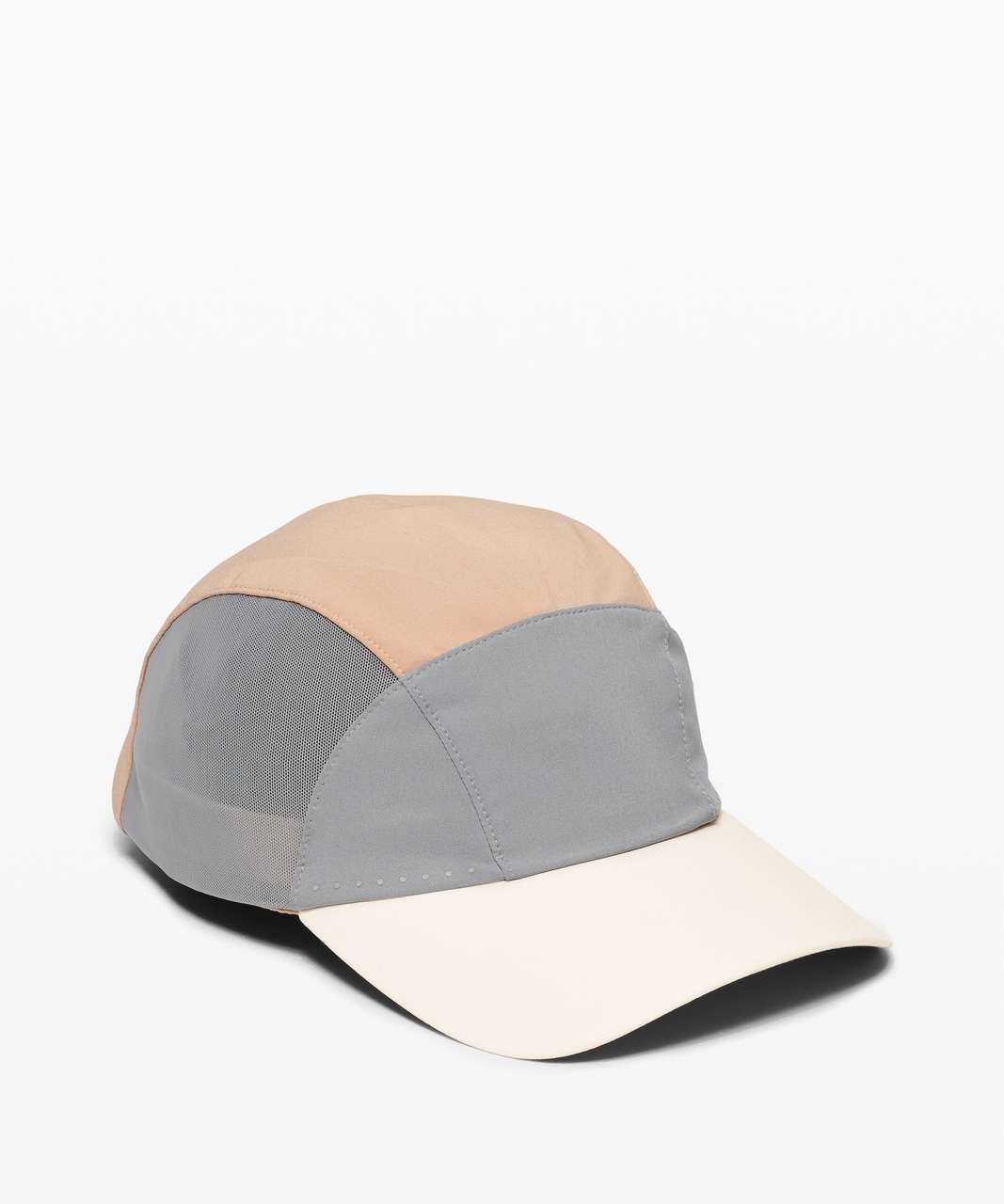 Lululemon Fast and Free Womens Run Hat Elite - Cafe Au Lait / Rhino Grey / White Opal