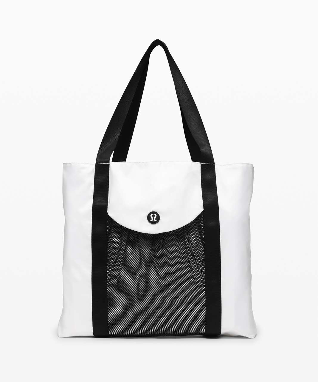 Lululemon Take It On Tote *24L - White / Black - lulu fanatics