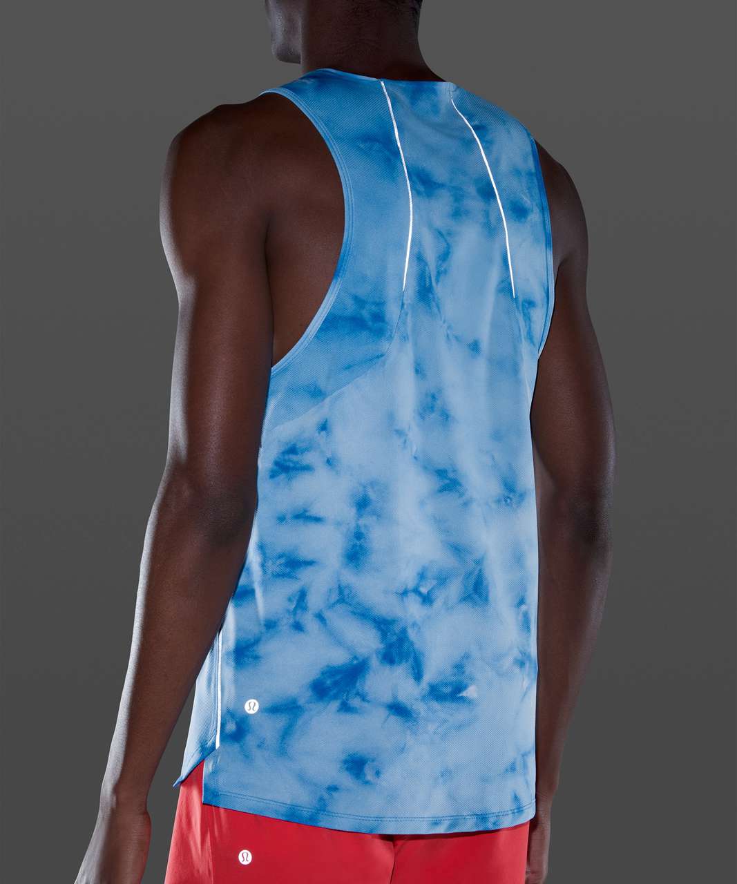 Lululemon Fast and Free Tank *Spray - Tidal Dye Vapor Hawaiian Blue