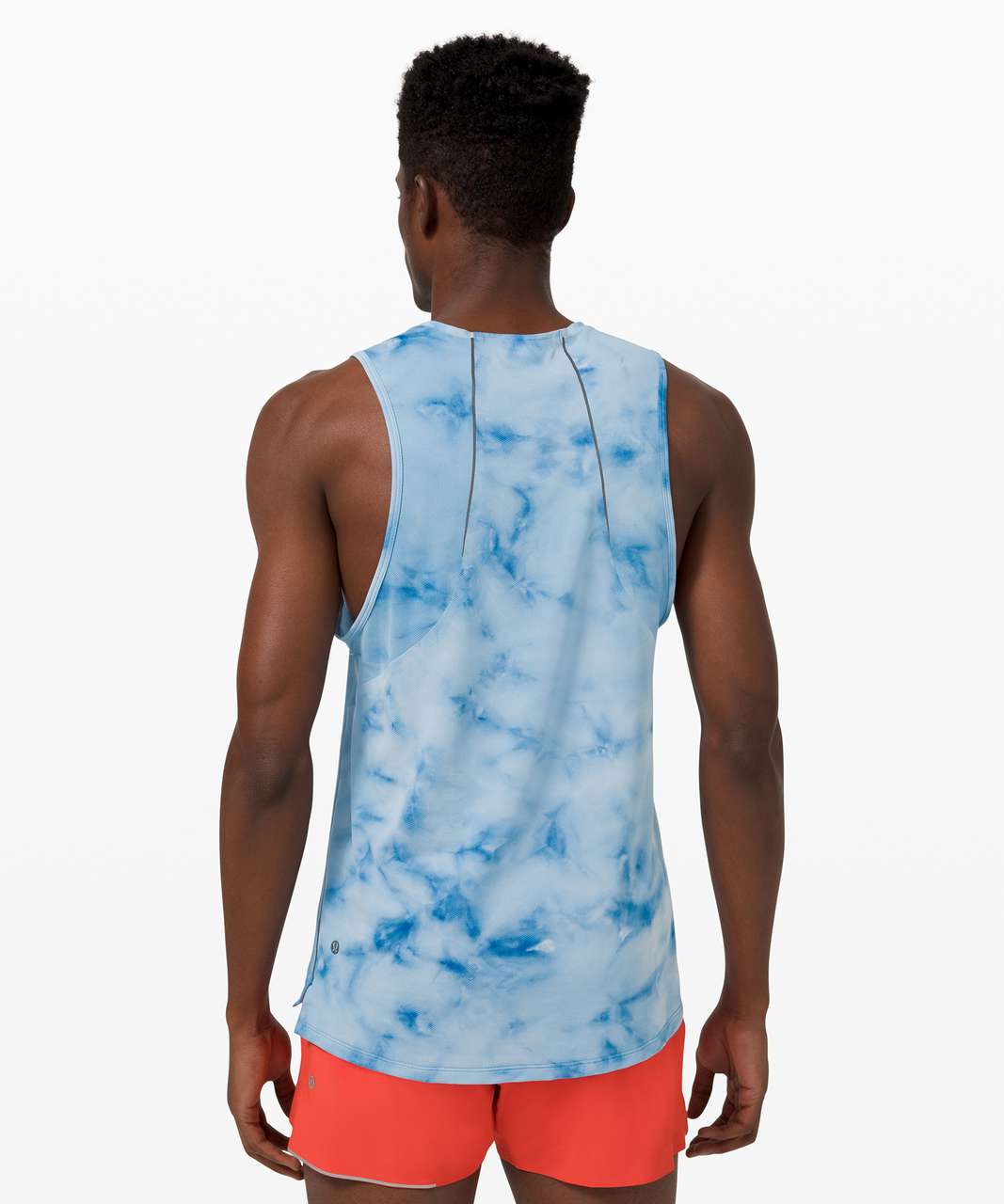 Lululemon Fast and Free Tank *Spray - Tidal Dye Vapor Hawaiian Blue