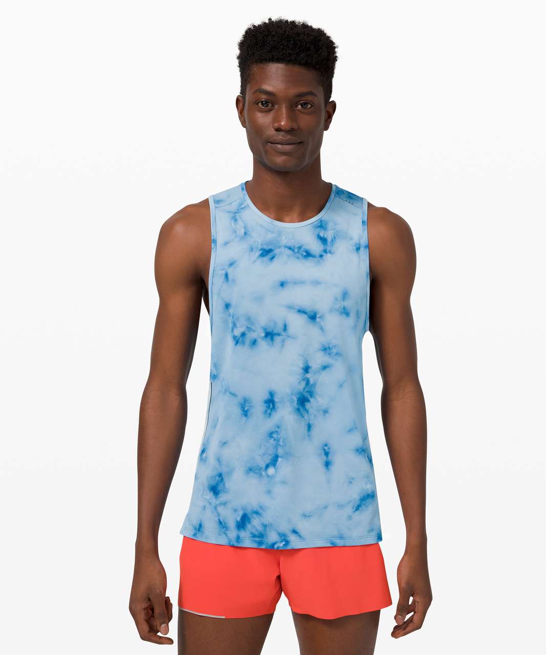 Lululemon Fast and Free Tank *Spray - Tidal Dye Vapor Hawaiian Blue