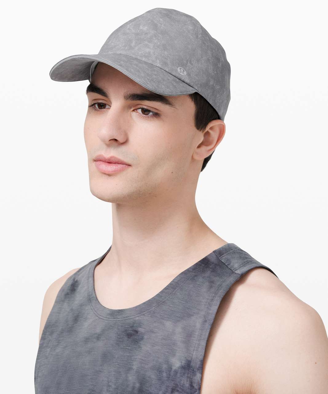 Lululemon Fast and Free Mens Run Hat - Gravel Dust Asphalt Grey Multi