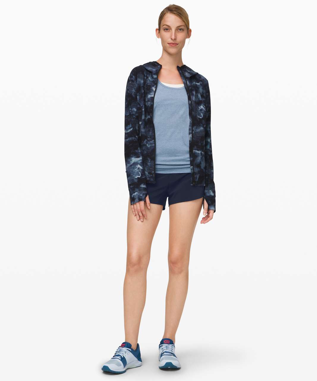 Lululemon Speed Up Short Long *4 Updated Fit - True Navy - lulu fanatics