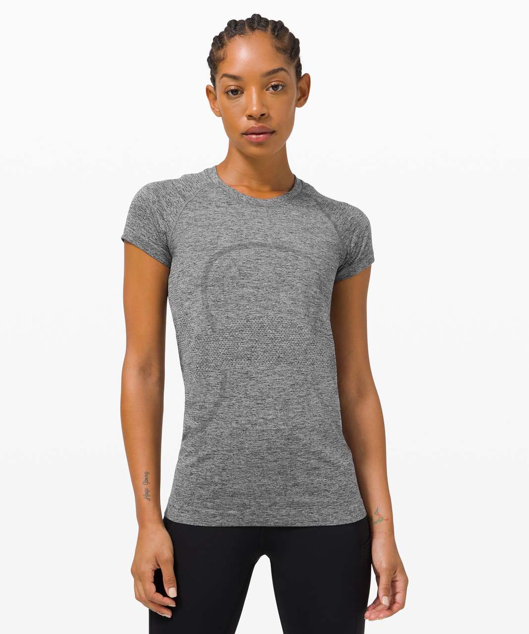 Lululemon Swiftly Tech Short Sleeve 2.0 *City - Vancouver / Silver Drop /  Black - lulu fanatics