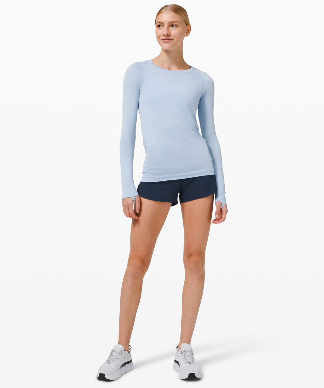 NWT Lululemon Swiftly Tech SS 2.0 ~SZ:4,6~Blue Linen & Yellow Serpentine