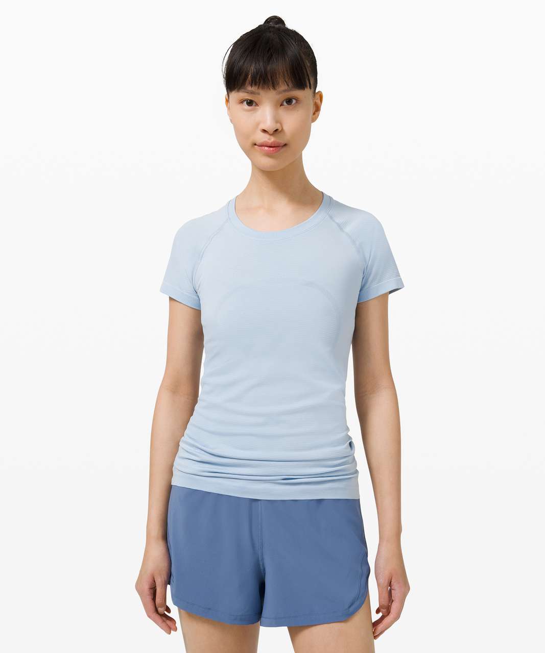 Lululemon Swiftly Tech Short Sleeve 2.0 - Chambray / Chambray - lulu  fanatics