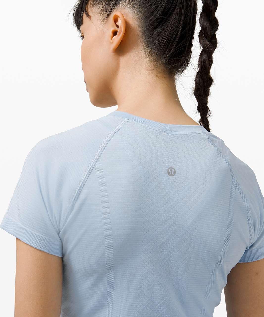 Lululemon Swiftly Tech Short Sleeve 2.0 - Blue Linen / Blue Linen - lulu  fanatics