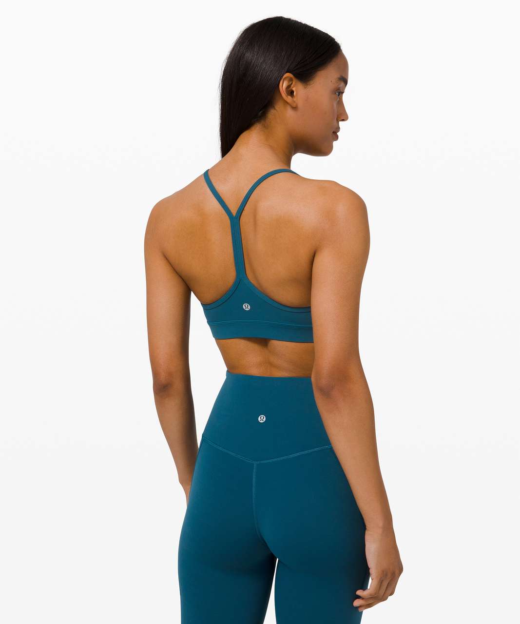 Lululemon Flow Y Strappy Bra Nulu *Light Support, A–C Cups - Utility Blue -  lulu fanatics