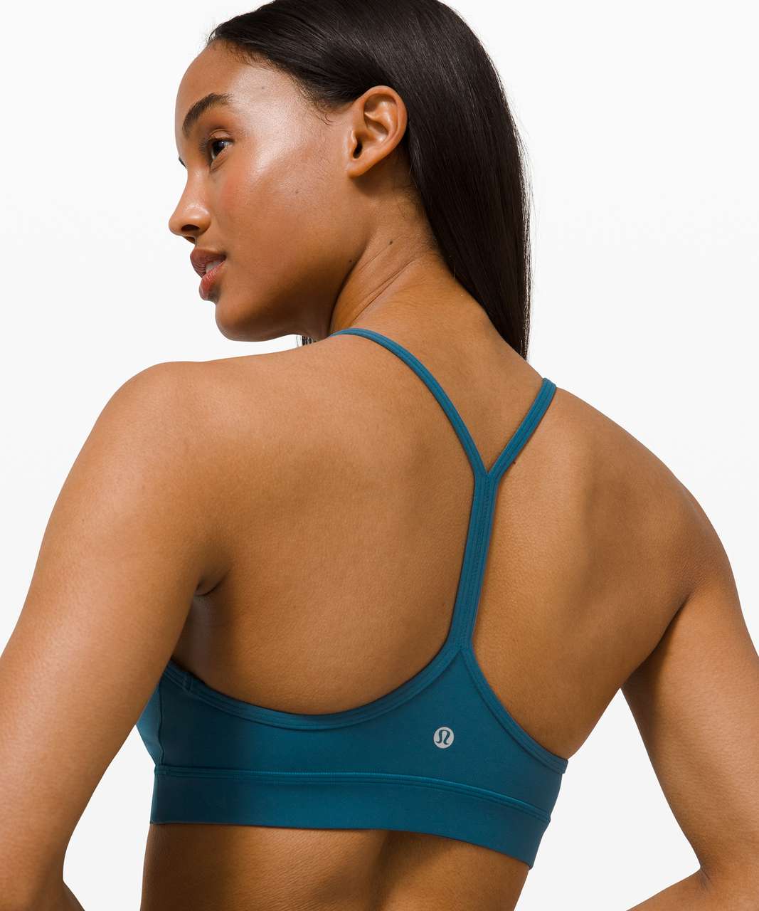 LuluLemon Flow Y Bra Size 12 in Blue