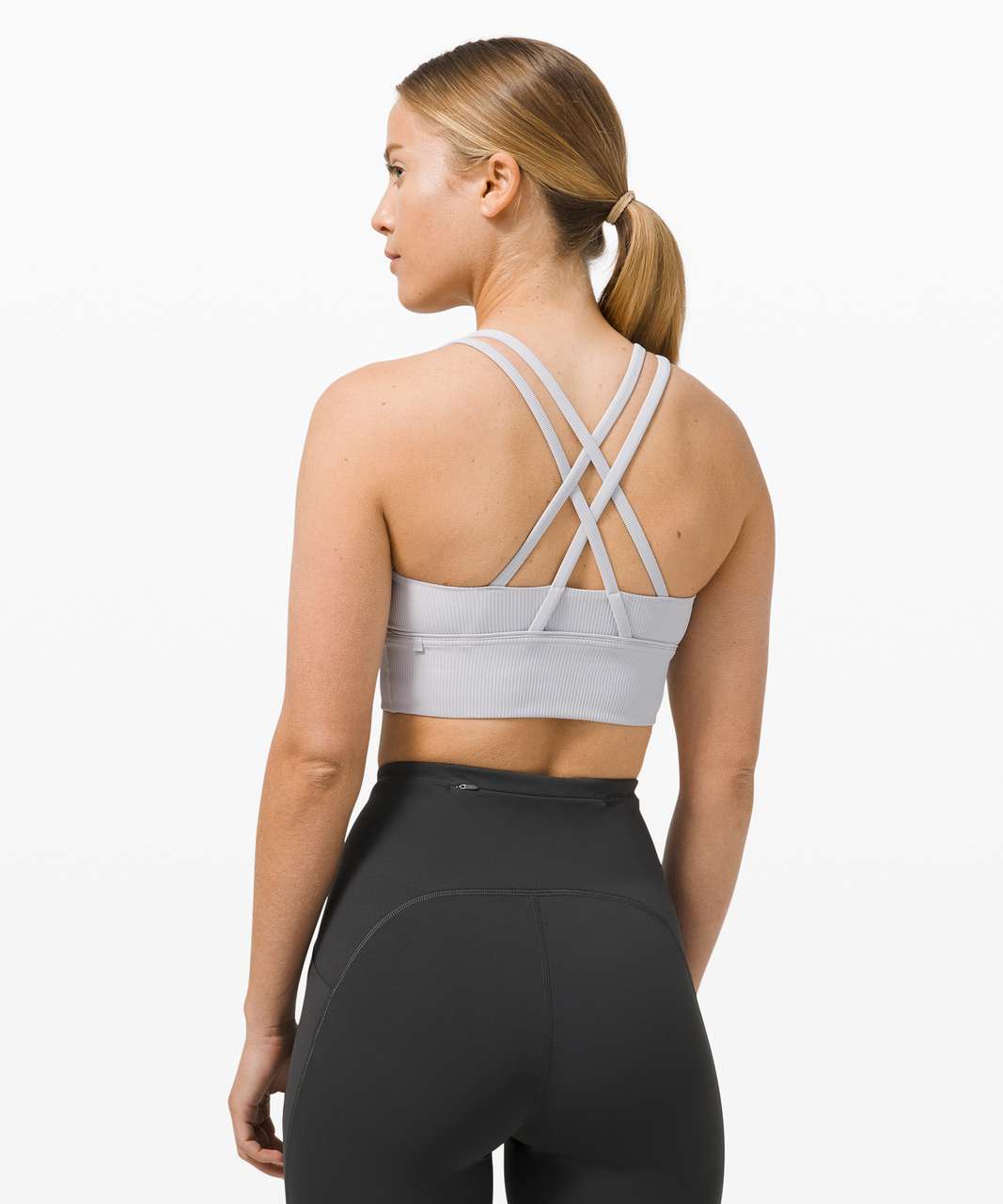 Lululemon Energy Bra Long Line Ribbed *Medium Support, B–D Cup - Stargaze -  lulu fanatics