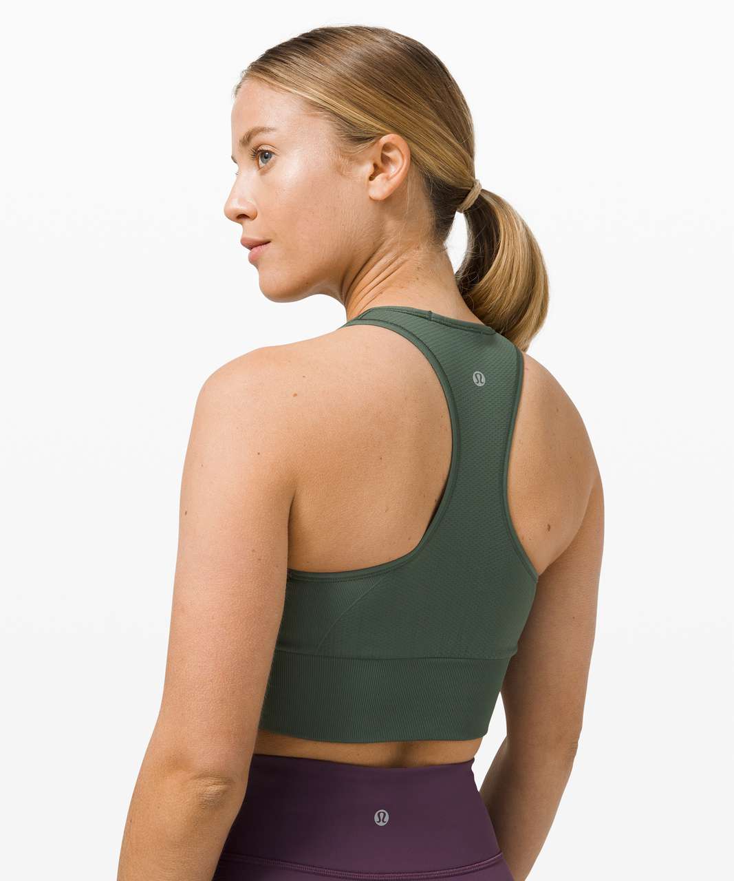 Lululemon Ebb to Train Bra *Medium Support, C/D Cup - Smoked Spruce