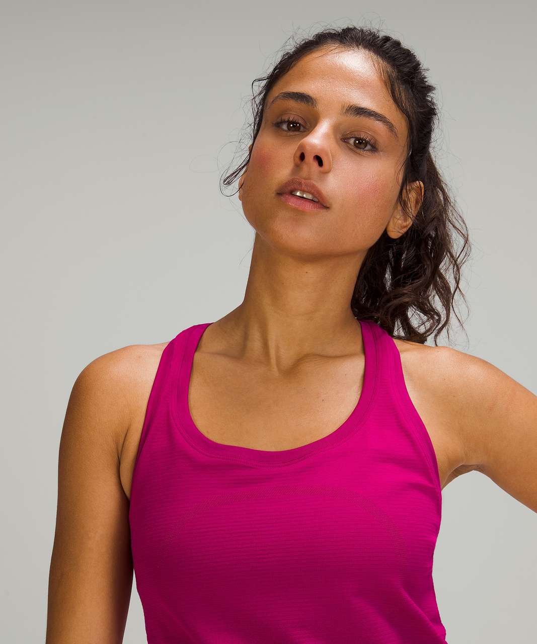 Lululemon Swiftly Tech Racerback Tank Top 2.0 In Pow Pink/ripened Raspberry