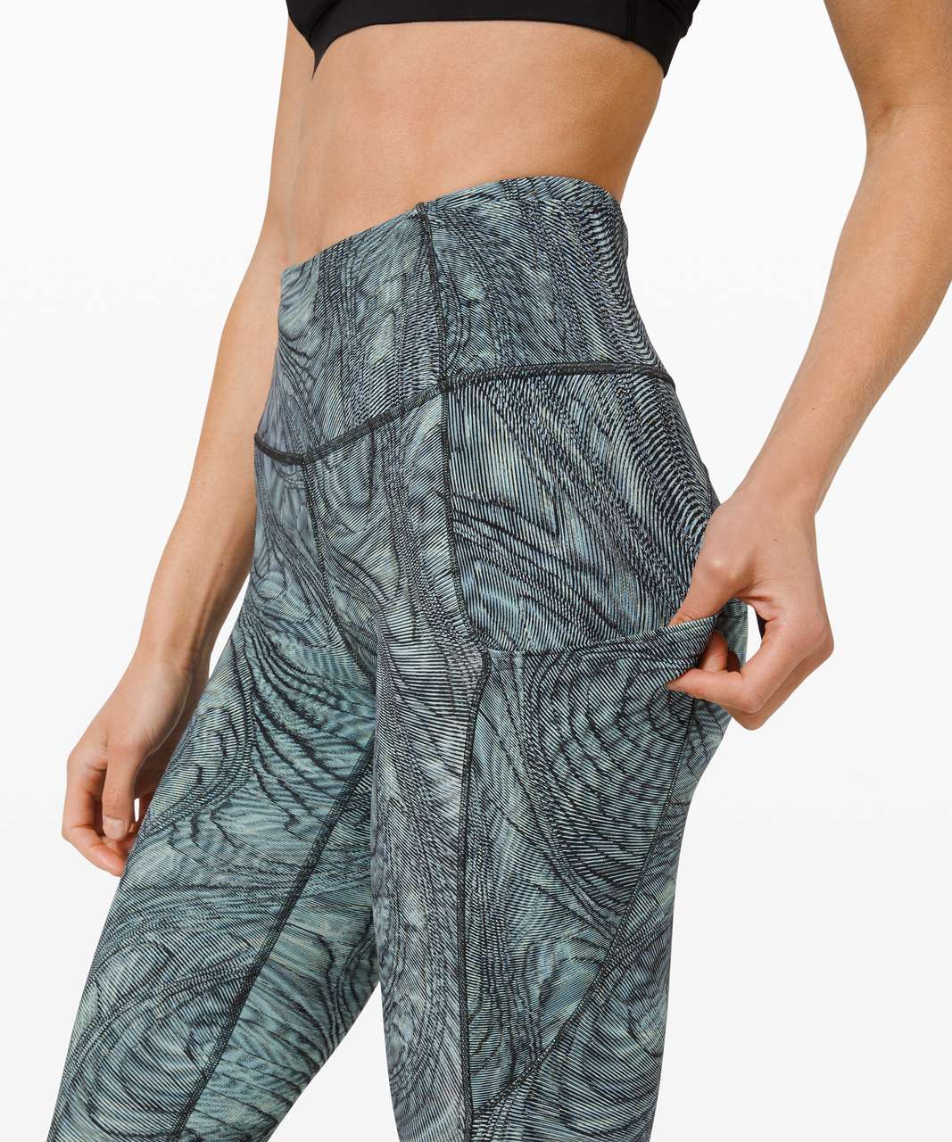 Lululemon Fast and Free Tight 28" *Non-Reflective - Dimensional Icing Blue Multi