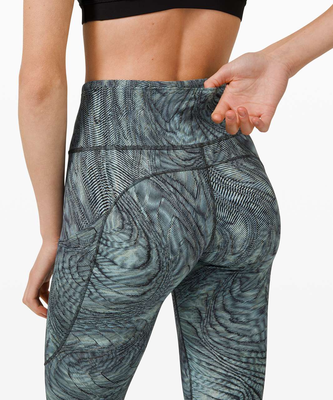 Lululemon Fast and Free Tight 28" *Non-Reflective - Dimensional Icing Blue Multi