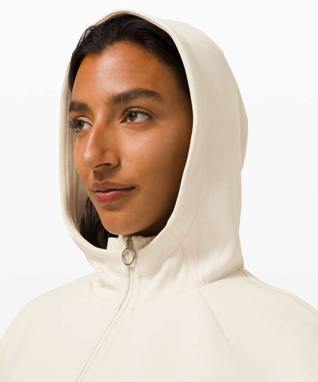 Lululemon Soft Oversized Zip Hoodie - White Opal - lulu fanatics