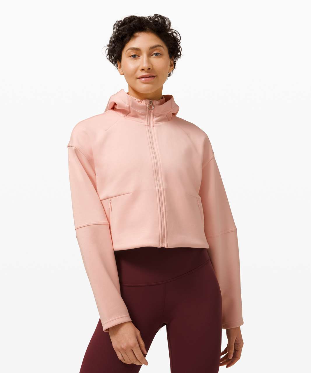 Lululemon Soft Oversized Zip Hoodie - Pink Mist