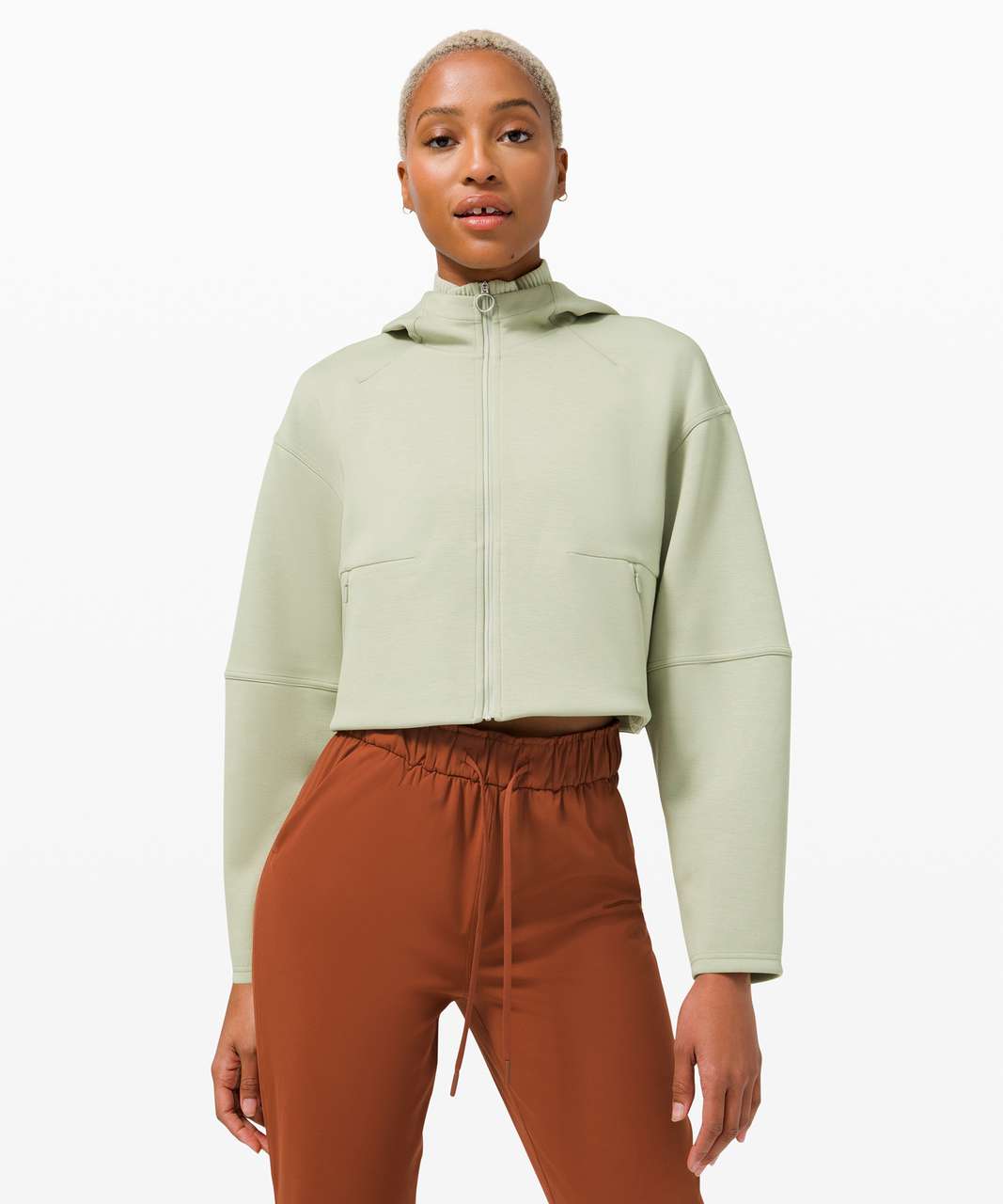 Lululemon Scuba Oversized Full Zip - Green Twill - lulu fanatics