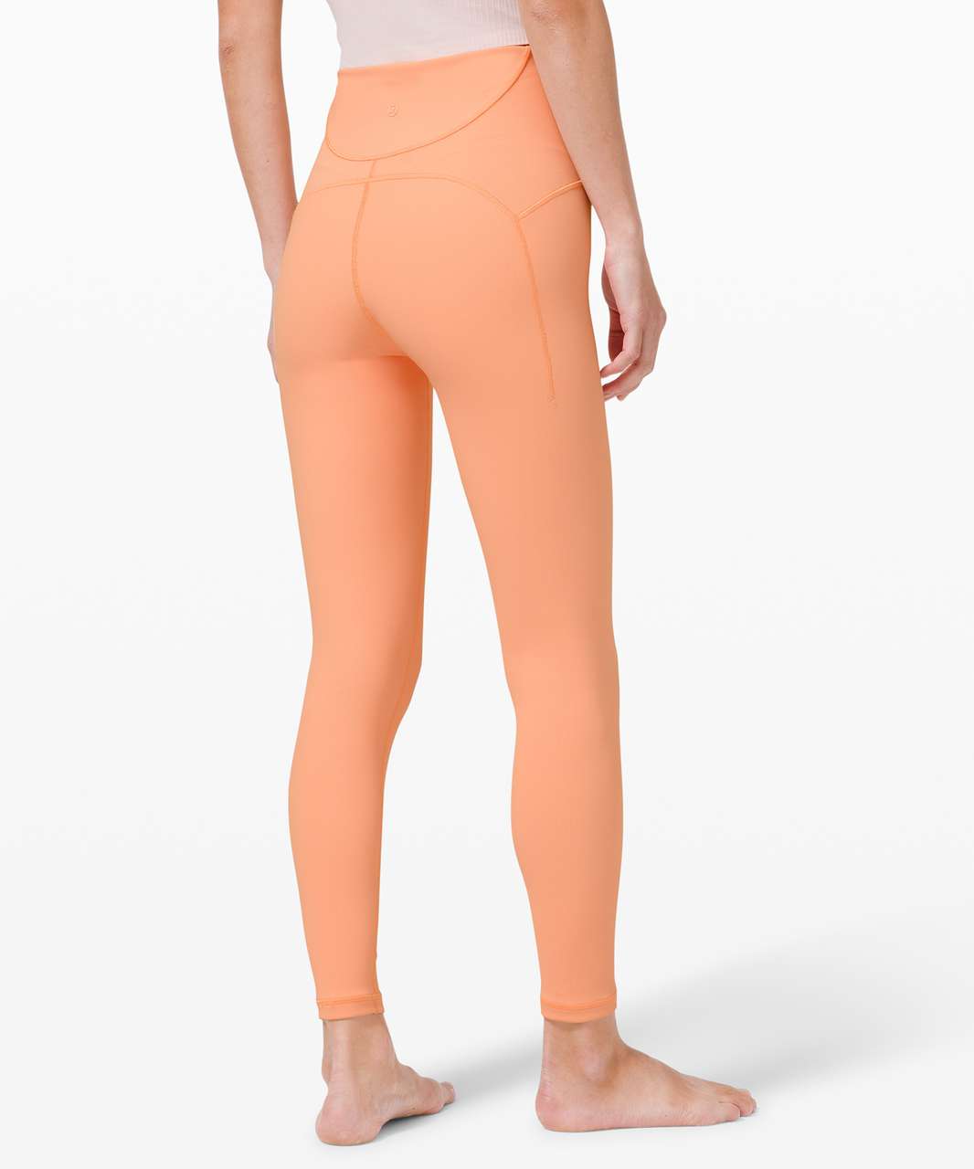 Lululemon Ribbed High-Waist Medium Swim Bottoms - Peach Fuzz