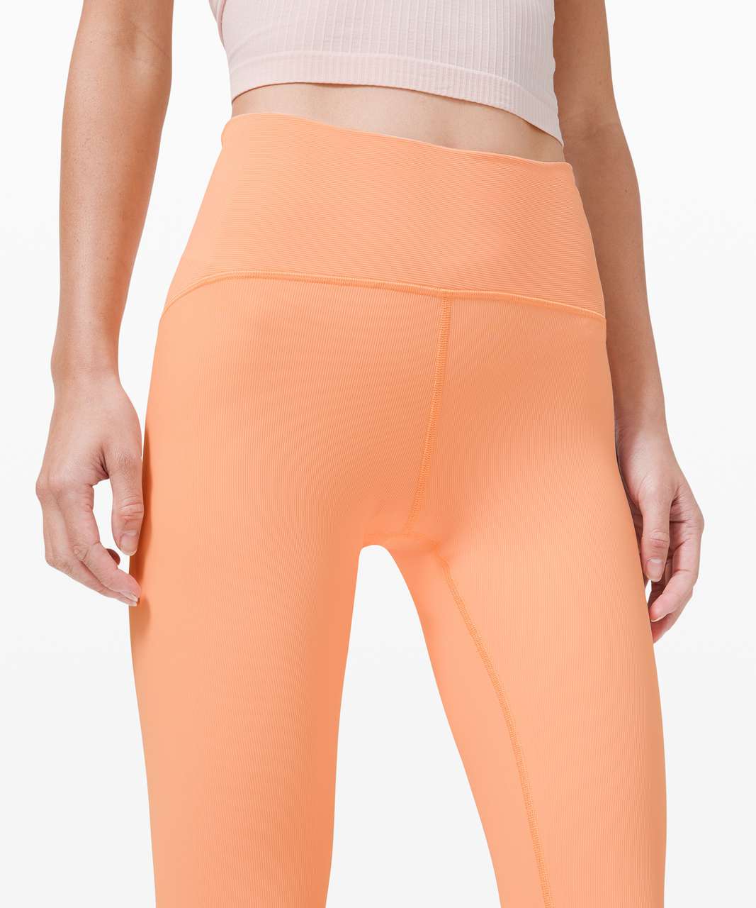 Lululemon Ribbed Contoured High-Rise Tight 28" - Malibu Peach