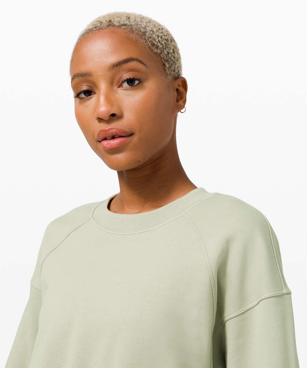 Lululemon Hugged-Waist Cotton Pullover - Green Fern