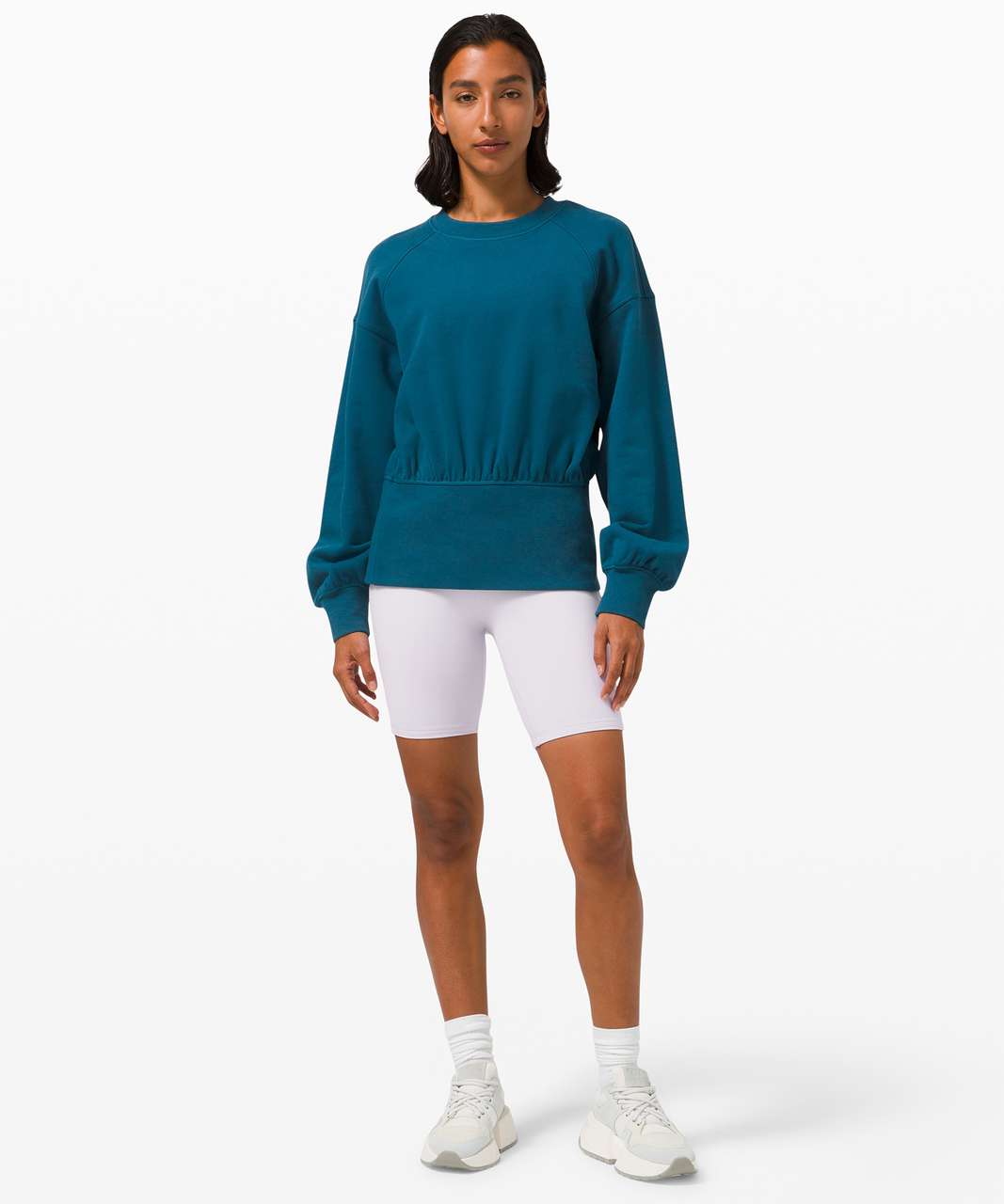 Lululemon Hugged-Waist Cotton Pullover - Blue Borealis