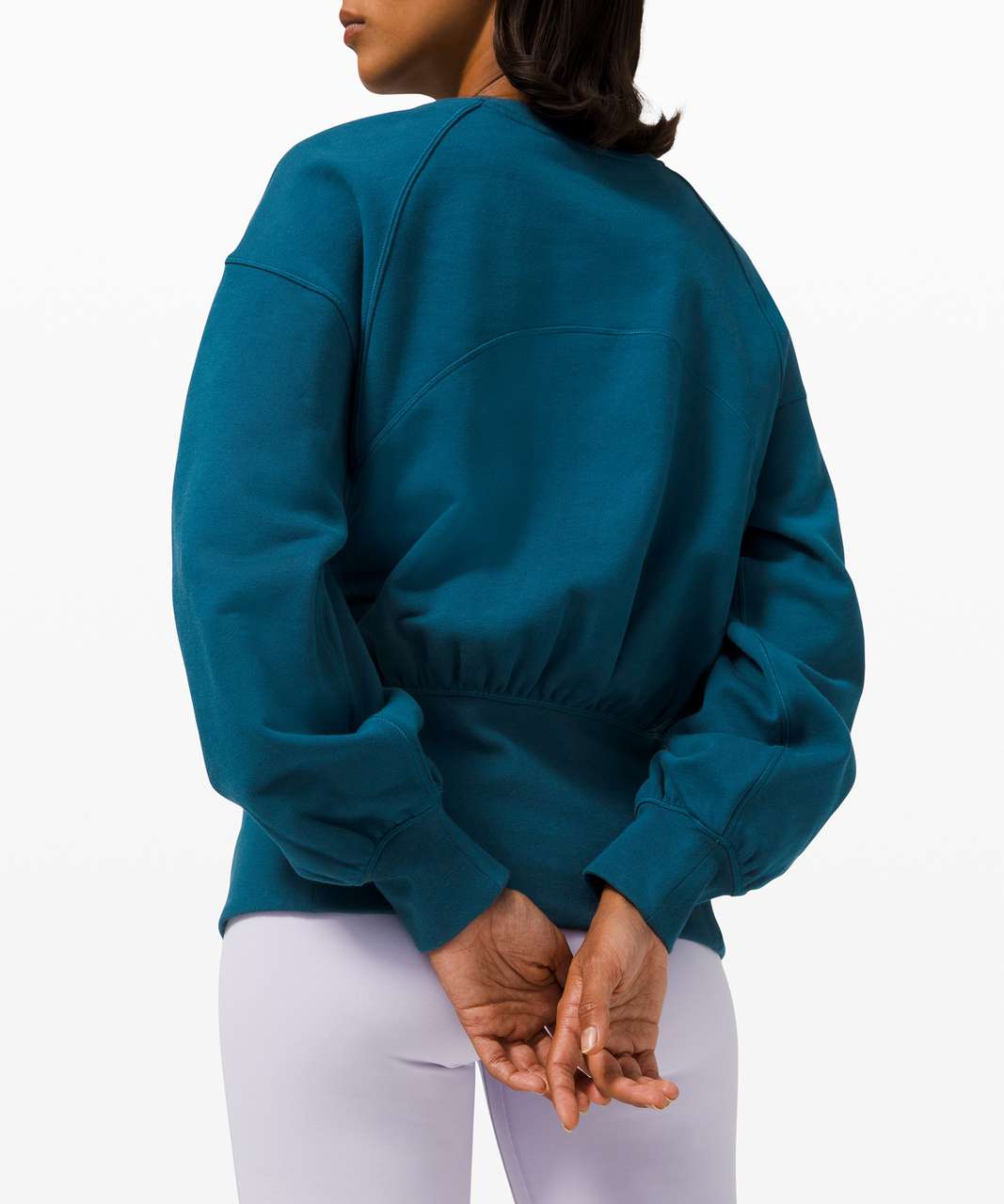 Lululemon Hugged-Waist Cotton Pullover - Blue Borealis