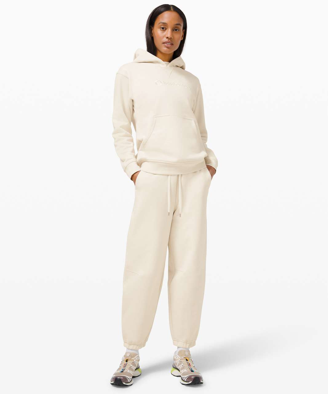 Lululemon Relaxed Fit French Terry Jogger - White Opal - lulu fanatics