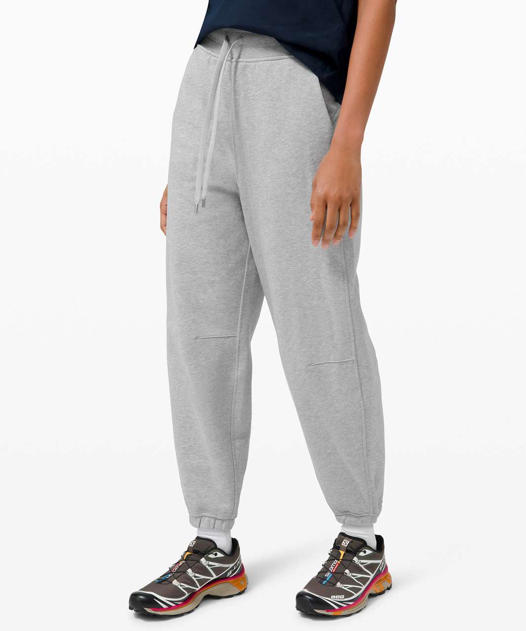 Lululemon Relaxed Fit French Terry Jogger - Heathered Core Light Grey - lulu  fanatics