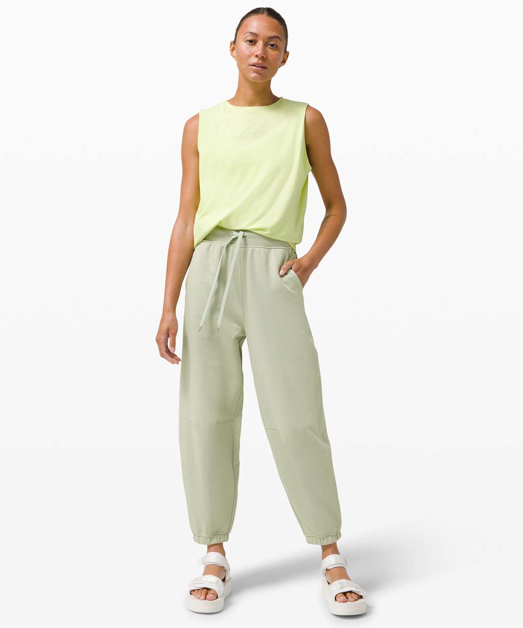 Lululemon Relaxed Fit French Terry Jogger - Green Fern