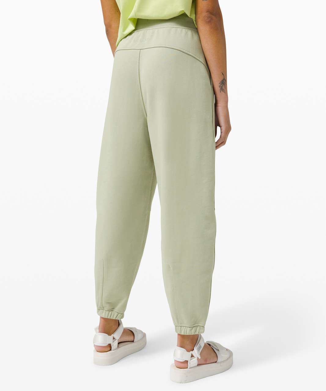 Lululemon Relaxed Fit French Terry Jogger - Green Fern - lulu fanatics