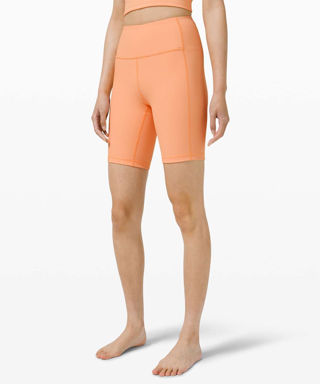 Lululemon Ribbed Contoured High-Rise Short 8" - Malibu Peach