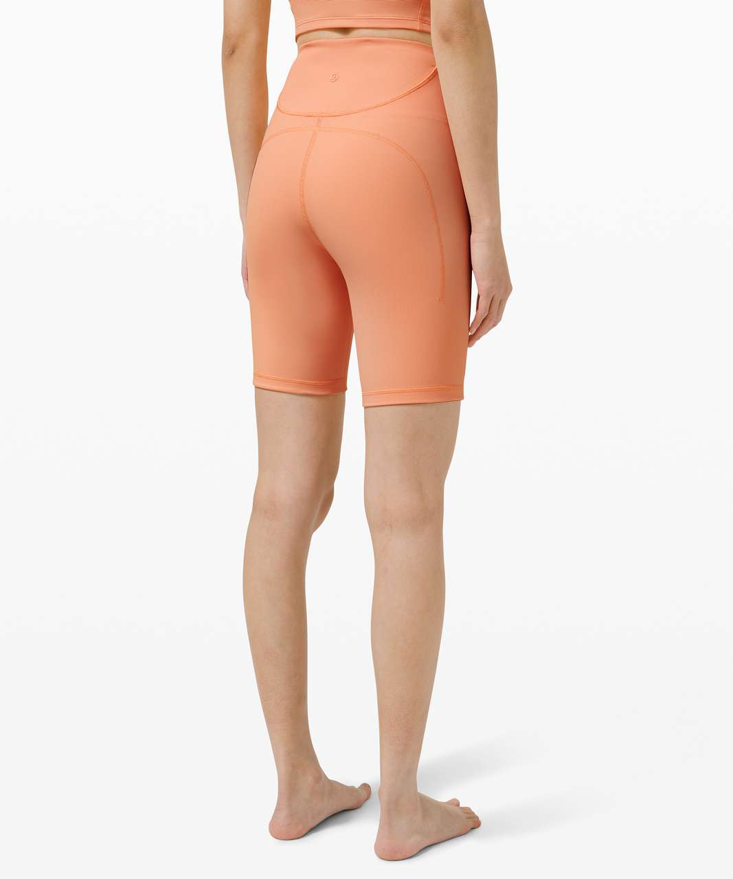 Buy Lululemon Ribbed Contoured High-rise Shorts 8 - Pink At 27% Off