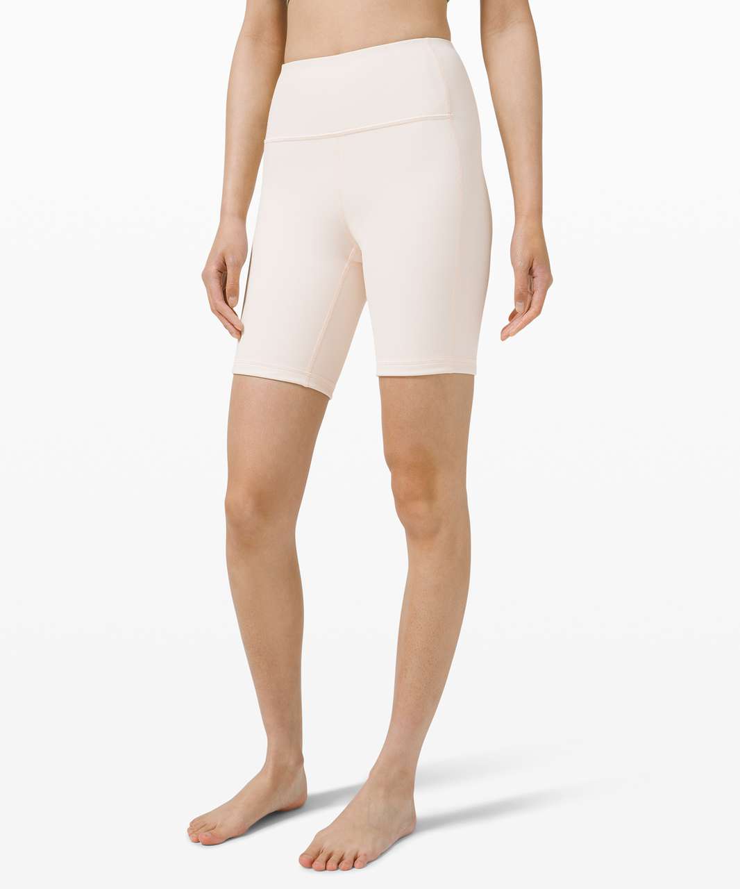 Lululemon Ribbed Contoured High-Rise Short 8" - Light Ivory