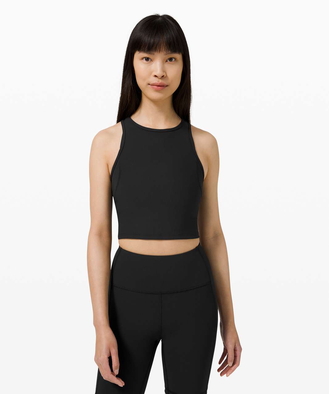 Lululemon Ribbed Nulu Racerback Yoga Tank Top - Black - lulu fanatics