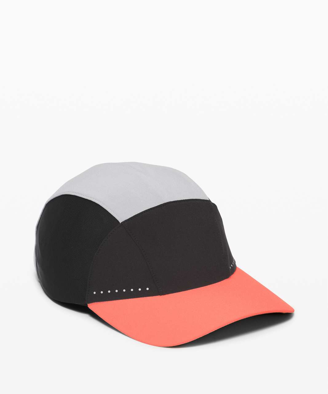 Lululemon Fast and Free Womens Run Hat Elite - Rhino Grey / Black / Sunset