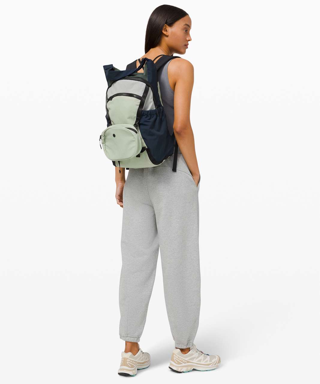 Lululemon Pack and Go Backpack - Green Fern / True Navy / Silver Drop