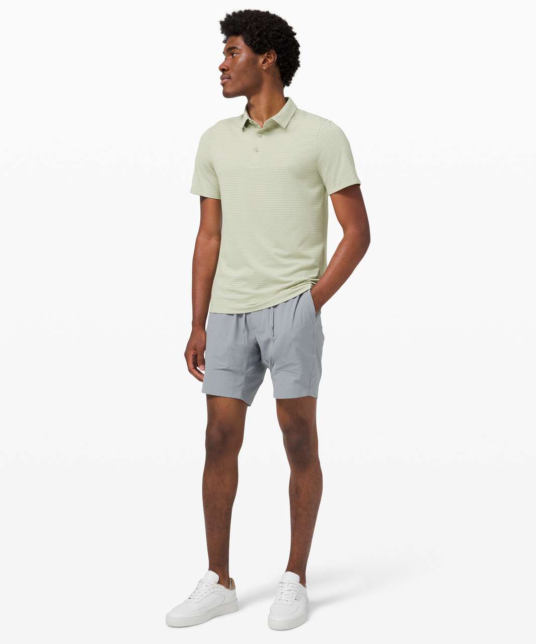 Lululemon Evolution Short Sleeve Polo Shirt - Smoked Spruce - lulu fanatics