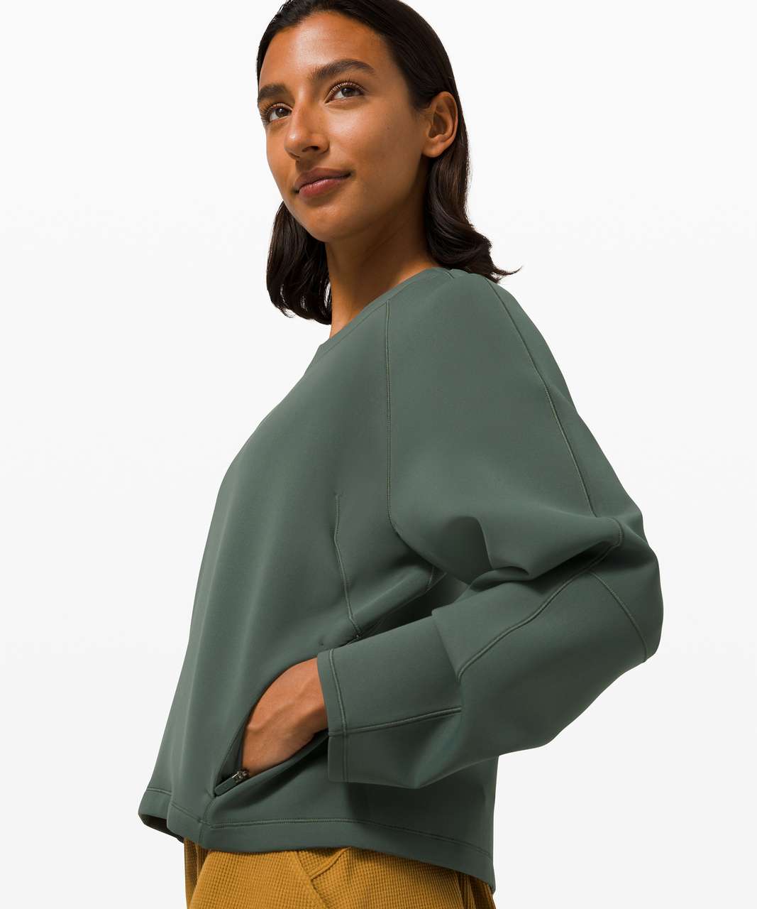 Lululemon AirWrap Crew - Smoked Spruce