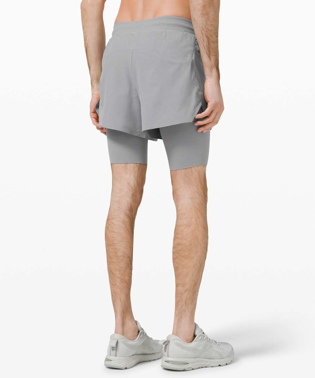 Lululemon Zoned In 2-in-1 Short 10 - Rhino Grey